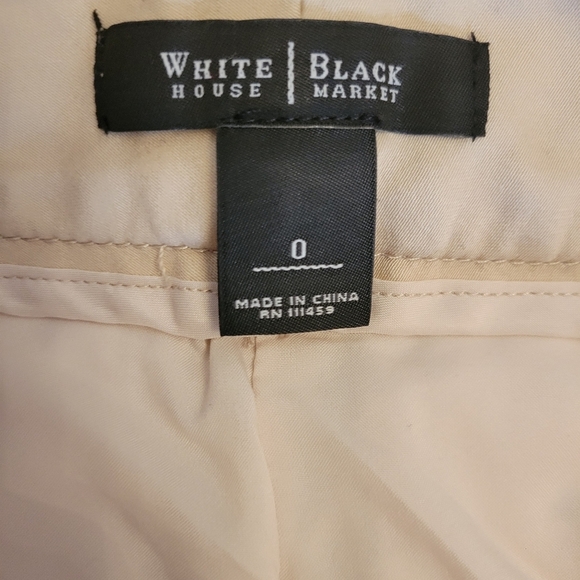 WHBM Cream Embroidered Cotton Shorts Size 0 - Picture 5 of 5